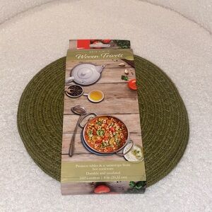 Set of Woven Trivets - Green